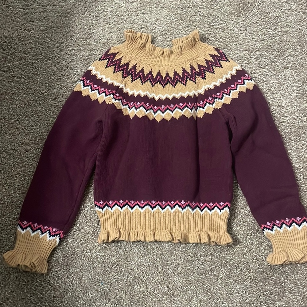 Matching set from Janie and Jack sweater purple 10 new condition never worn